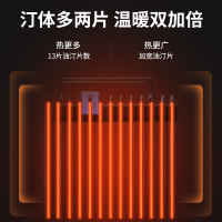 先锋(SINGFUN)油汀取暖器家用暖气片15片升级款电热炉卧室客厅全屋升温智能恒温电暖器 NDY-22B15Pro