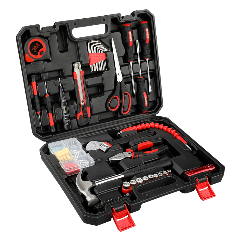 赛拓(SANTO)42件家用工具套装维修工具箱工具组套手动工具螺丝批锤子