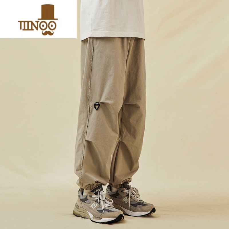 YANXU马切达秋季日系高街伞兵裤男士休闲束脚长裤男生宽松百搭裤子潮牌高清大图