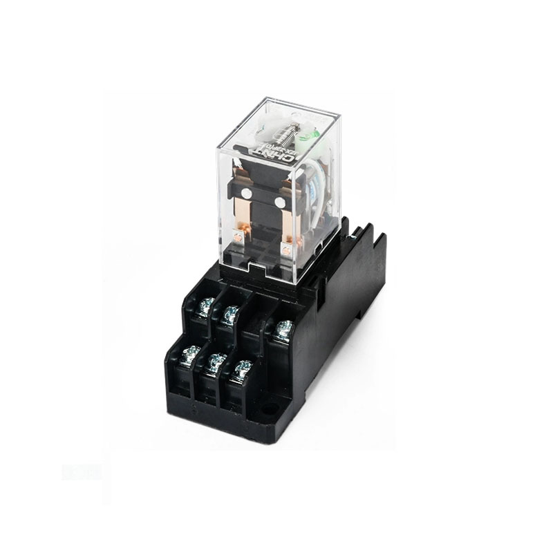 正泰 中间继电器电磁小型继电器 JZX-22F(D)/2Z 8脚带底座交流 AC220V 10个/组(单位:组)