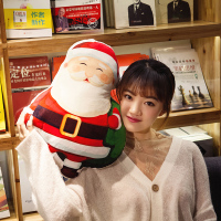美帮汇创意3D印花圣诞老人抱枕公仔靠垫沙发办公室汽车少女心男女