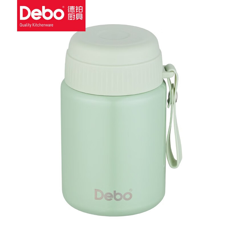 Debo德铂 纳瓦斯304不锈钢焖烧壶绿色/个 DEP-874