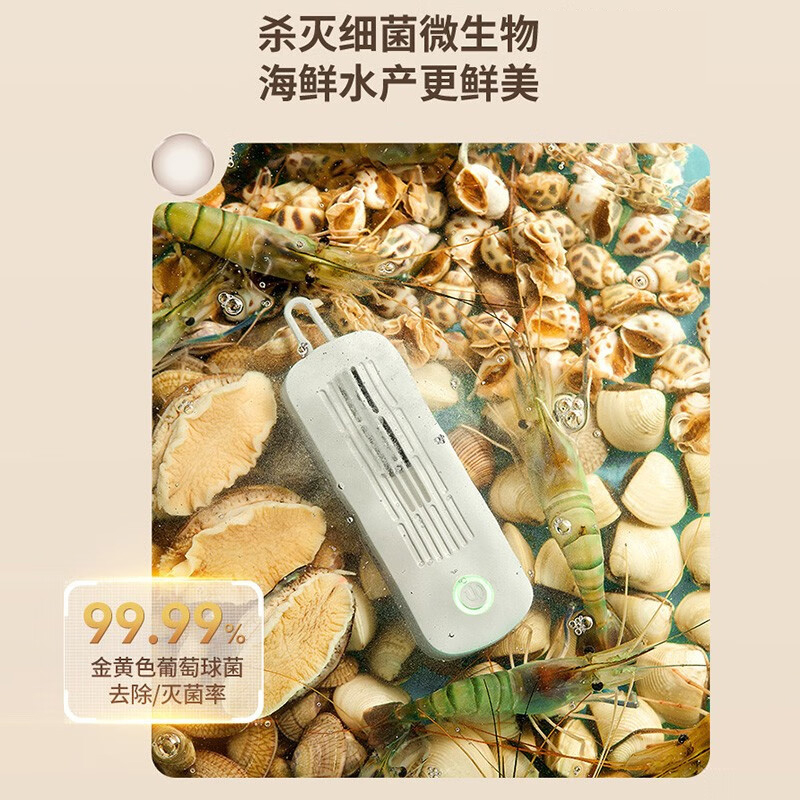 九阳果蔬清洁机两档可调无线设计小巧便携深度净化SH08V-AZ810高清大图