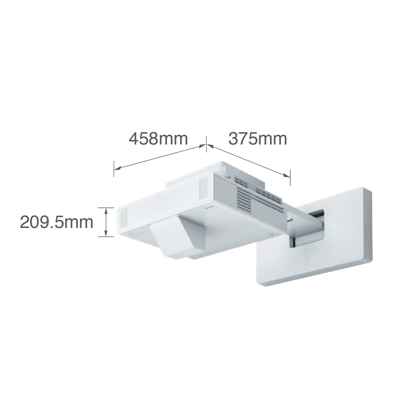 爱普生(EPSON)CB-800F 商用家用投影仪 高亮激光超短焦投影机 高清投墙商务教学办公用会议培训易用投影(含安装)
