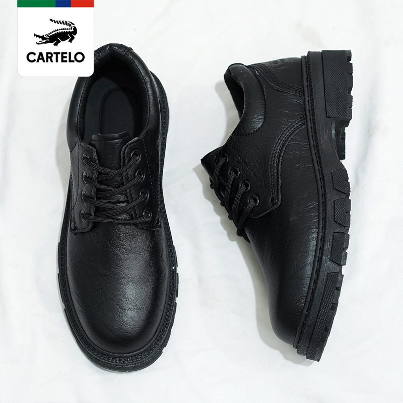 线下专柜同款卡帝乐鳄鱼cartelo新款时尚男士男鞋休闲鞋子皮鞋