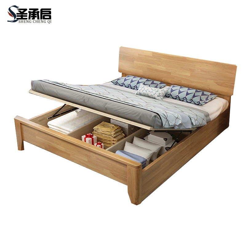 圣承启 储物床 1.2m宽张高清大图