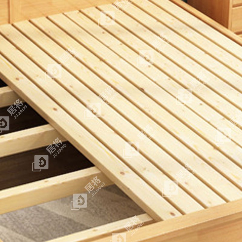 居将 JJ4031120 实木床宿舍家具1.8米双人床高清大图