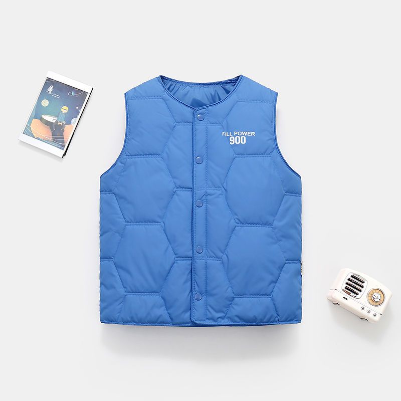 新款高档儿童羽绒棉服马甲中大童时尚内穿外穿防寒冬季保暖坎肩背心