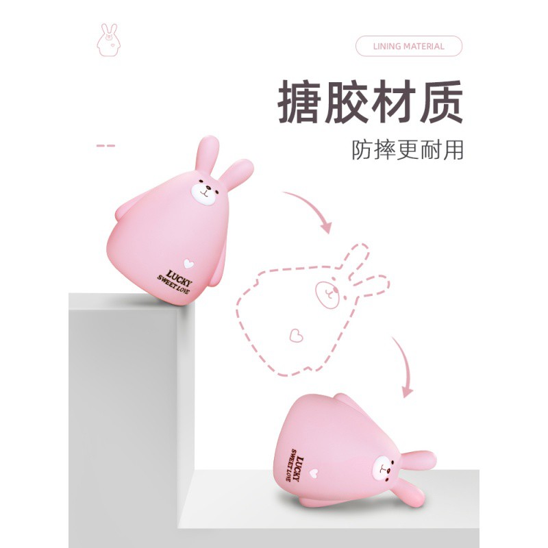存钱罐儿童不可取网红储蓄罐钱罐只进不出女生可爱创意大容量防摔 三维工匠 中号兔子卡其色高清大图