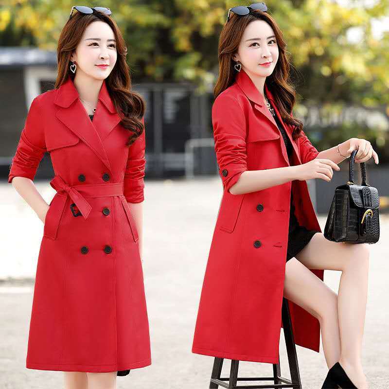 suntek2020新款秋冬季风衣女中长款小个子韩版修身显瘦气质女士大衣