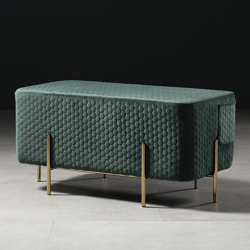 森美人北欧轻奢沙发凳客厅脚踏换鞋凳脚凳单个脚蹬绒布方塌衣帽间矮凳子