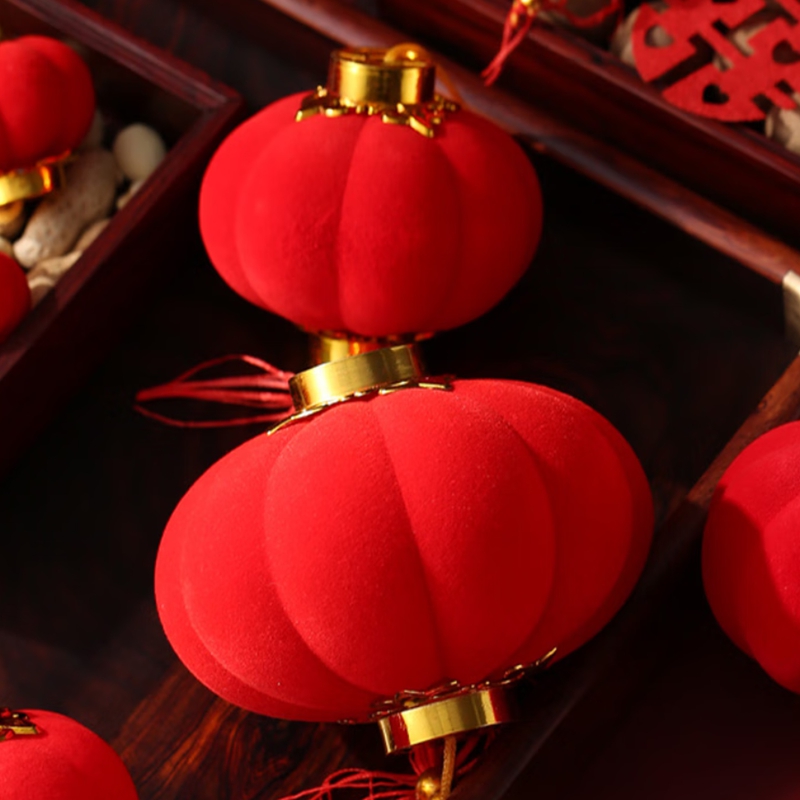 旺得福wangDEFu创意中国节日庆用品精致手工编织喜庆家居点缀品高清大图