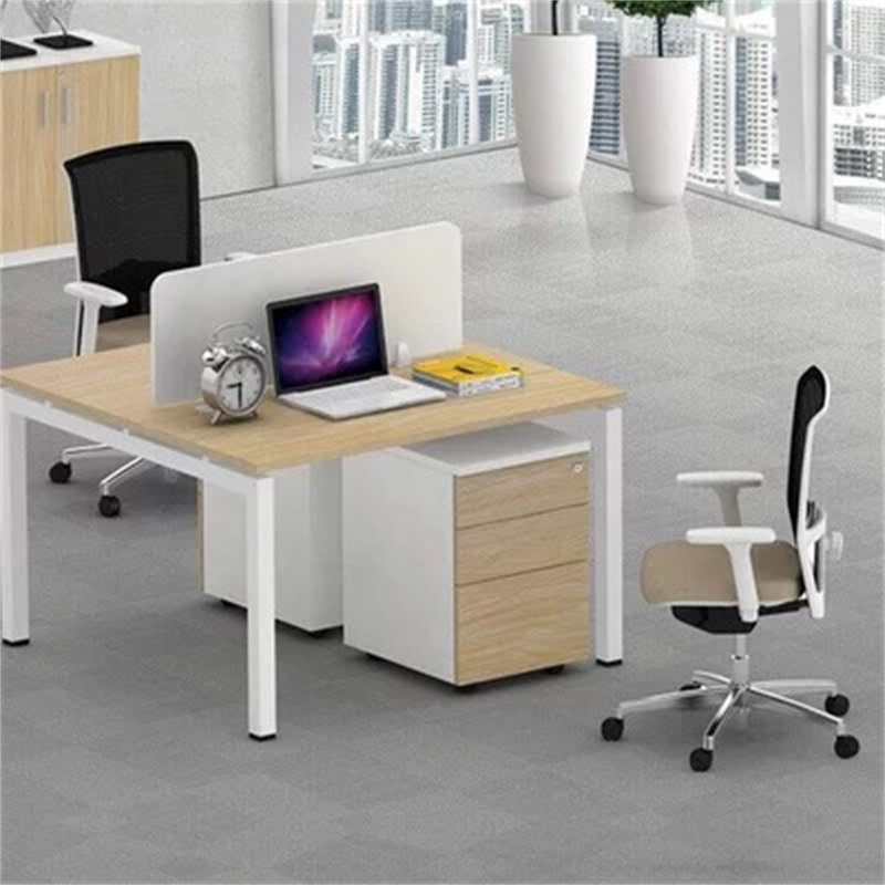 苏皖实木办公桌两人位