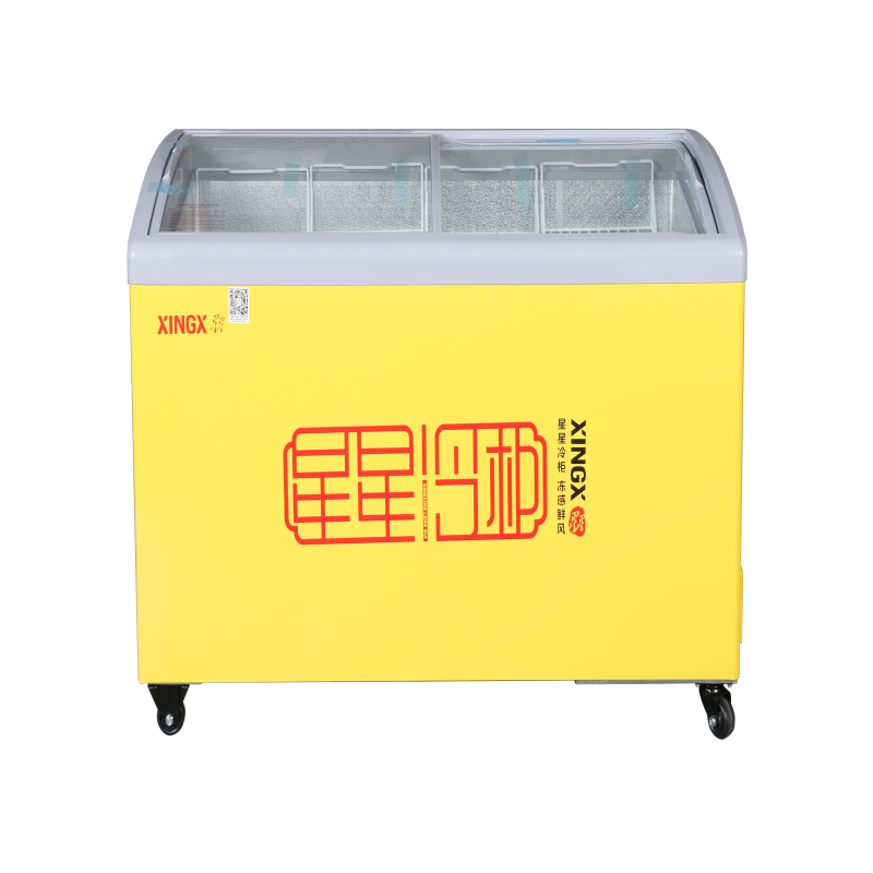 星星(XINGX)326升大容量展示柜单温转换玻璃门卧式平岛柜超市便利店餐饮速冻雪糕柜SD/SC-326SY高清大图