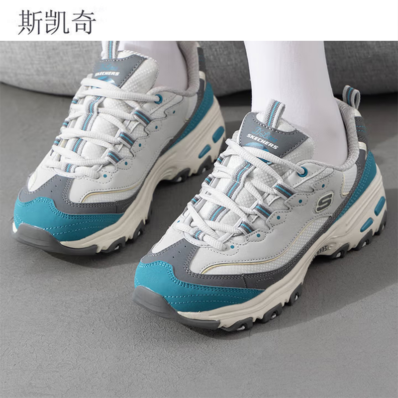 斯凯奇女款休闲熊猫鞋896262/GYBL-5.5双高清大图