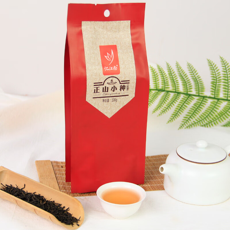 忆江南正山小种色泽乌润金黄透亮入口甘醇袋装100g*2袋高清大图