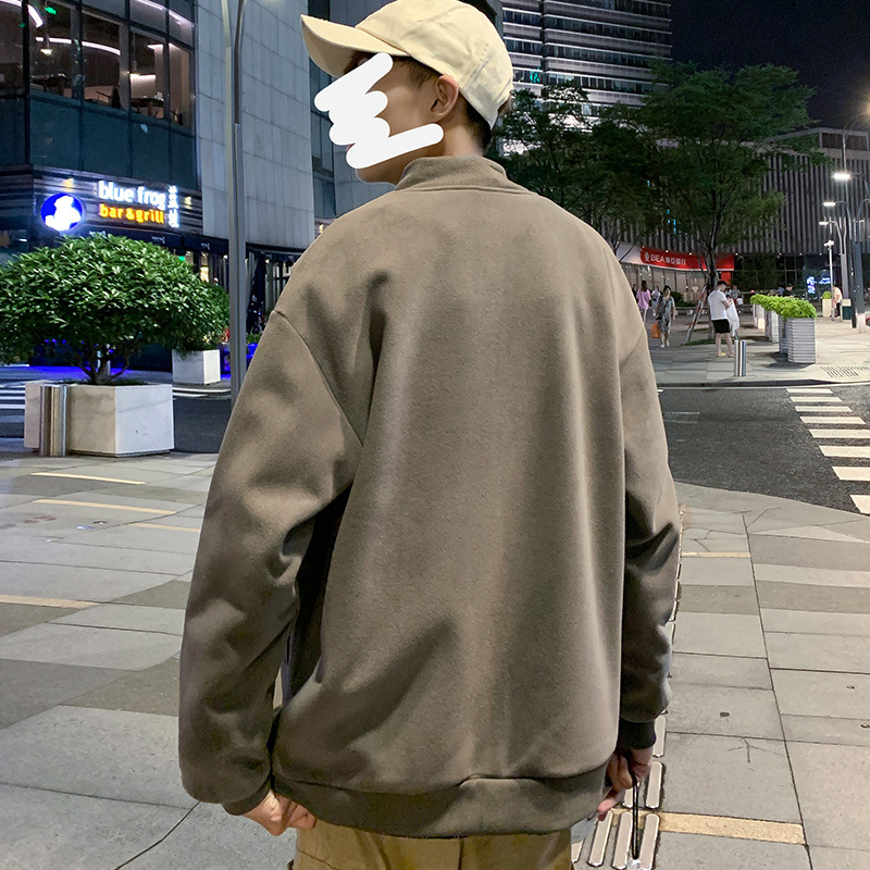 JEEP SPIRIT吉普卫衣2021秋冬韩原宿复古男套头卫衣外套大码青少年宽松潮ins