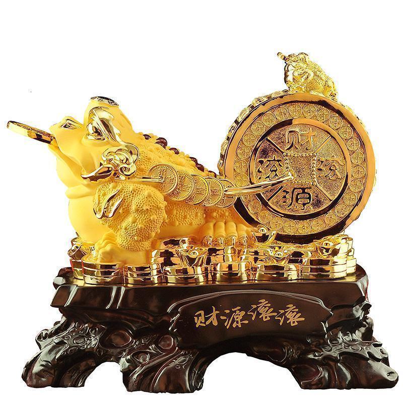 金蟾摆件金蝉工艺品财源滚滚蟾蜍摆设开业客厅收银台开店礼品_605_876
