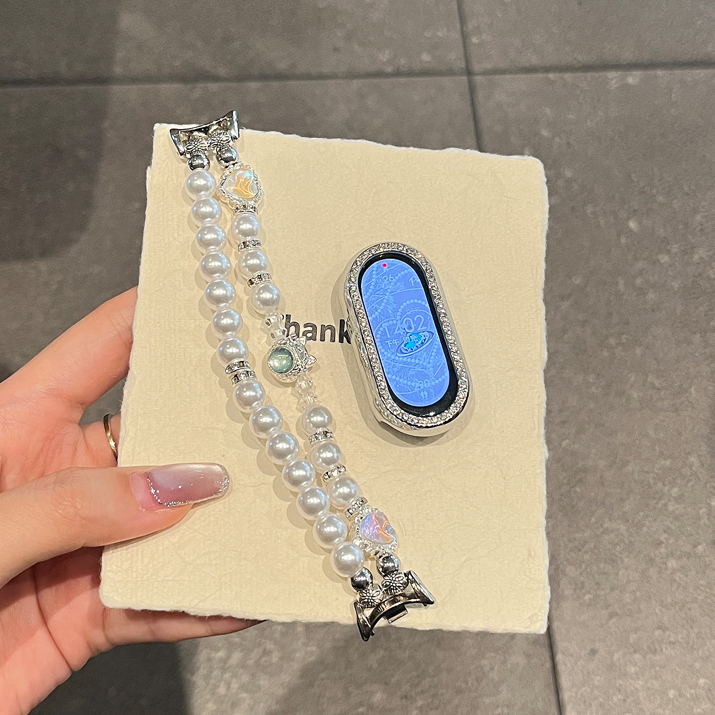 用于小米手环10表带新款9陶瓷版爱心昣珠串珠8nfc运动3139B 爱心套 9