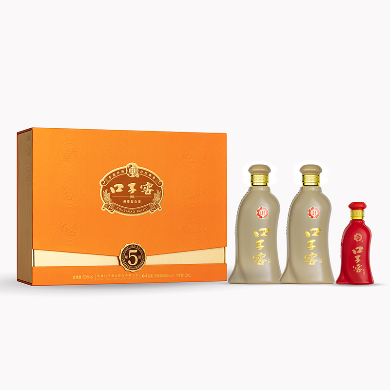 口子窖五年型50度550ml*2礼盒