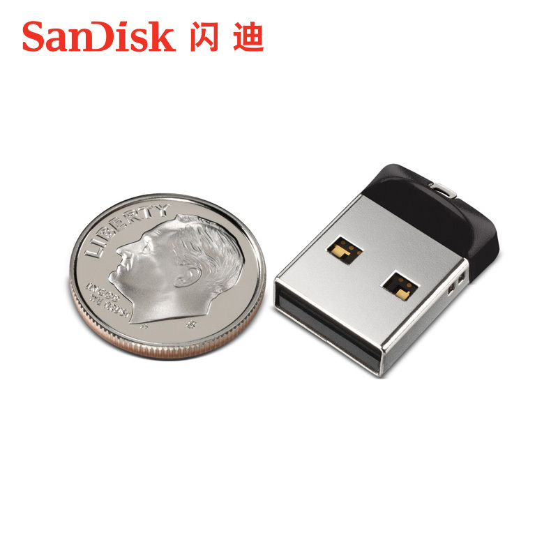 闪迪(SanDisk)U盘16G 酷豆(CZ33) 迷你车载 加密金属优盘