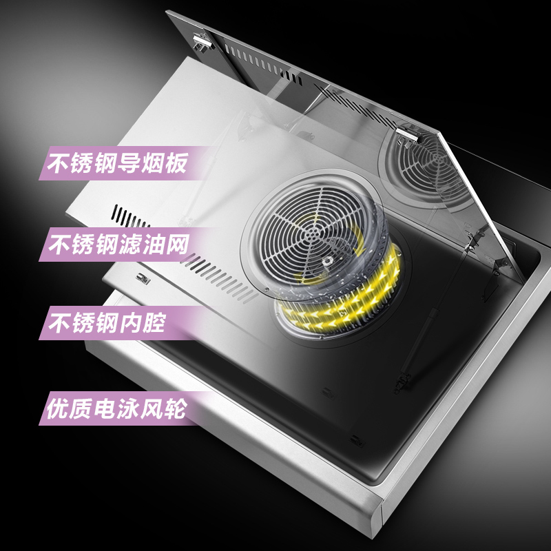 澳柯玛(AUCMA) 大吸力侧吸式抽吸油烟机灶具套装烟灶套餐两件套501D+3D12G 小户型精选 (天然气)