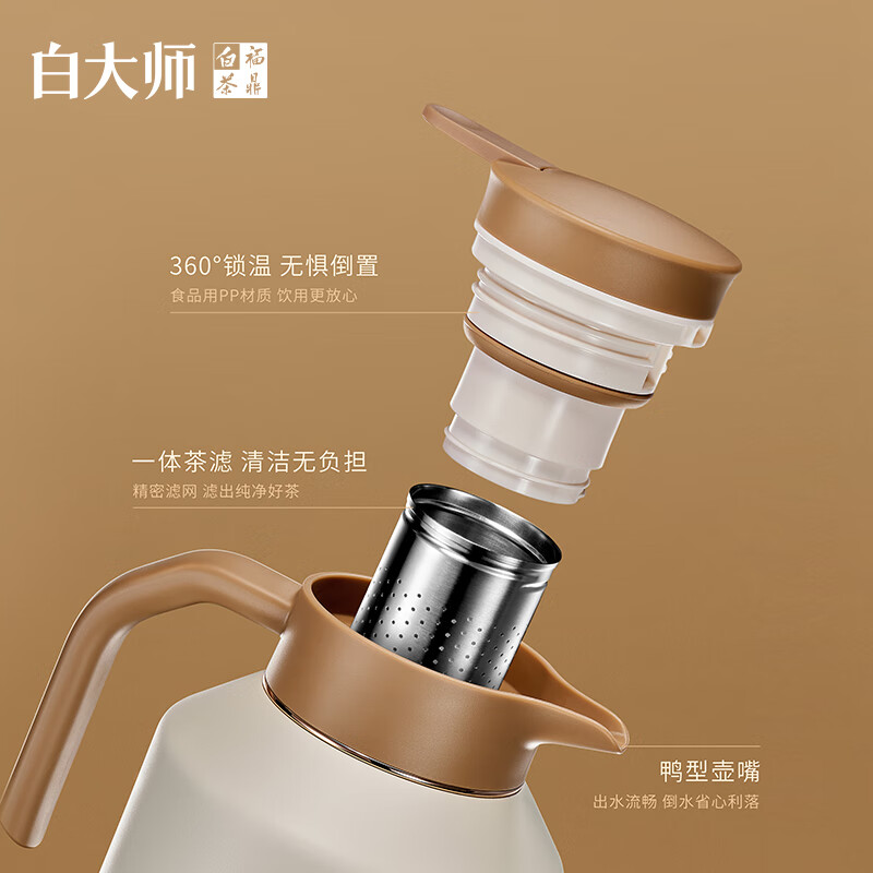 白大师白茶方片壶福鼎白茶闷茶壶闷泡壶2018年寿眉小方片120g茶叶礼盒高清大图