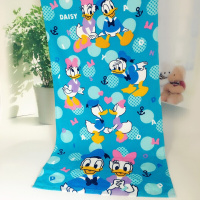 棉浴巾苏菲娅卡通迪s尼海边苏菲亚儿童毛巾浅棕色60x120cm