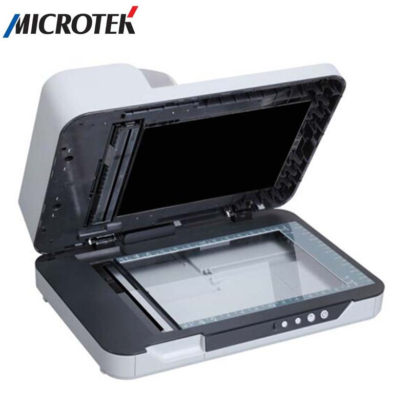 中晶(MICROTEK) FileScan 3235 A4幅面自动馈纸式+平板双平台扫描仪 灰白