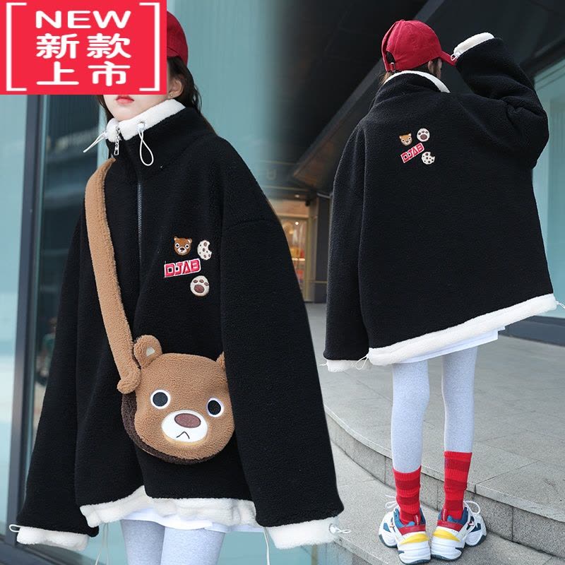 可莉允女童秋冬装外套洋气2022新款12中大儿童时髦女孩加厚冬装棉服15岁图片