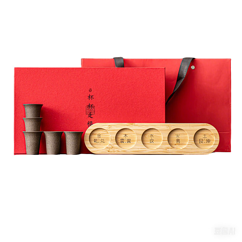 苏氏陶瓷(SUSHI CERAMICS) 杯杯是福 五行品茗杯 25ml*5 (单位:套)