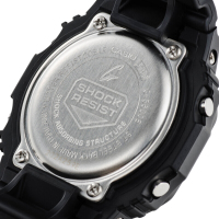 卡西欧(CASIO)男士G-SHOCK手表 日韩品牌通用黑色经典系列 防震防水太阳能运动手表石英表男 G-5600E-1