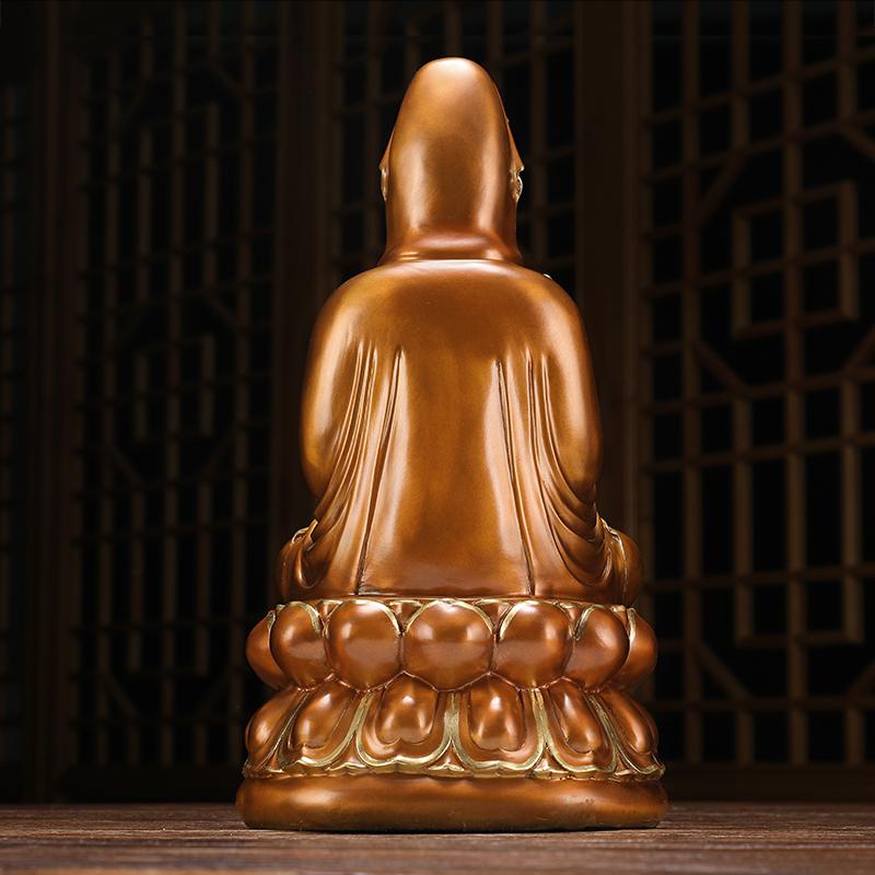 美帮汇铜观音菩萨佛像供奉家用摆件海观世音娘娘铜像高清大图