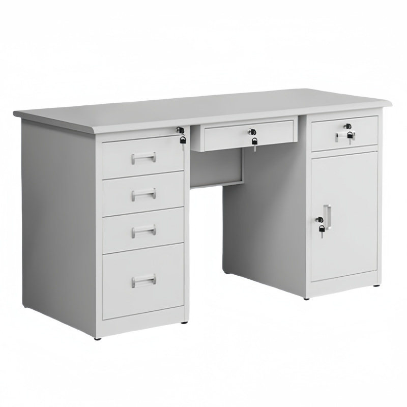 攸形钢制学习桌160*70*75cm张高清大图