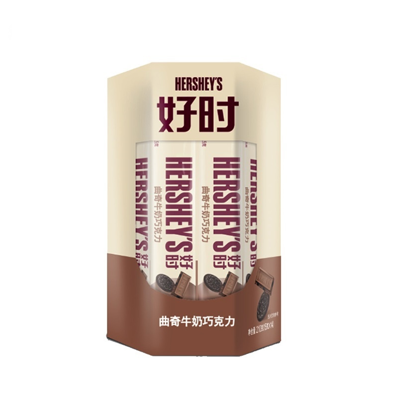 好时 曲奇牛奶巧克力排块家庭装 210g