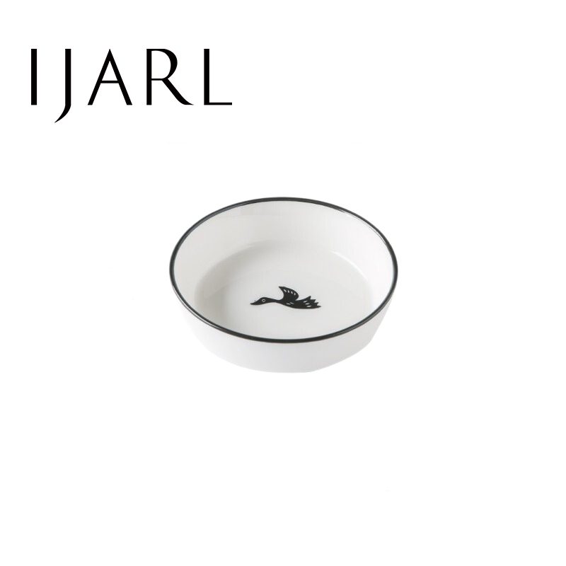 ijarl亿嘉IJARL 家用中式陶瓷餐具饭碗单个面碗汤碗大号吃饭商用沙拉碗阿米亚 3.5英寸味碟 飞鸟高清大图