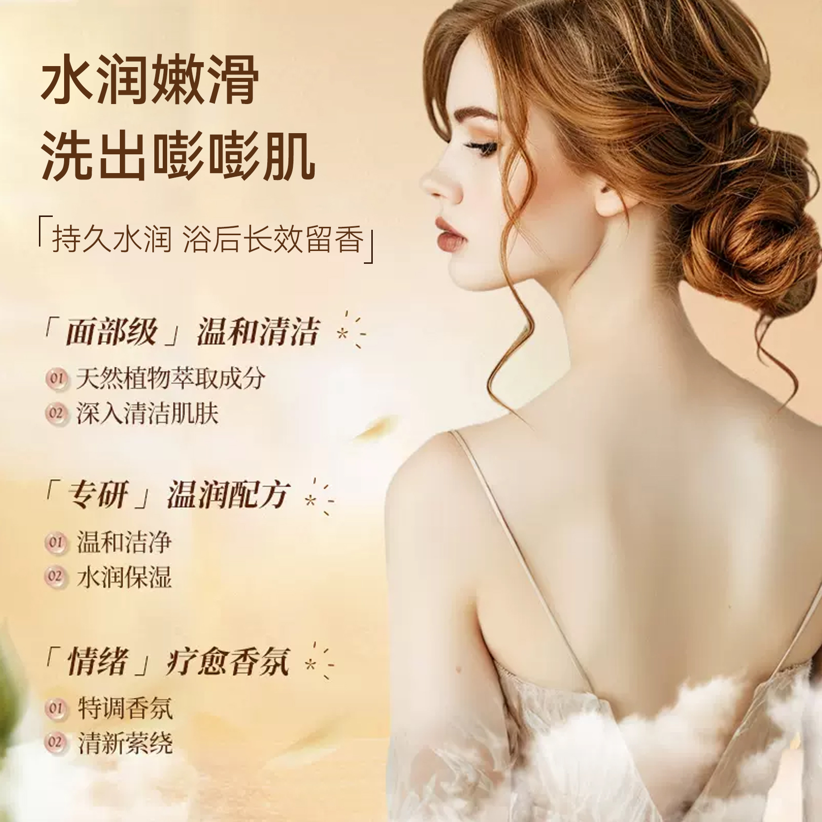 奈兰植萃润肤沐浴露高清大图