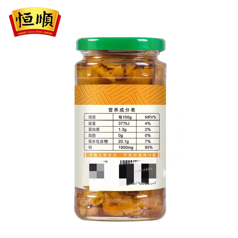 镇江特产小菜恒顺嫩姜375g盐水渍菜下饭小菜开胃下饭高清大图