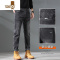 YANXU秋天款牛仔长裤男士秋季弹力休闲男款2023新款宽松直筒男裤子