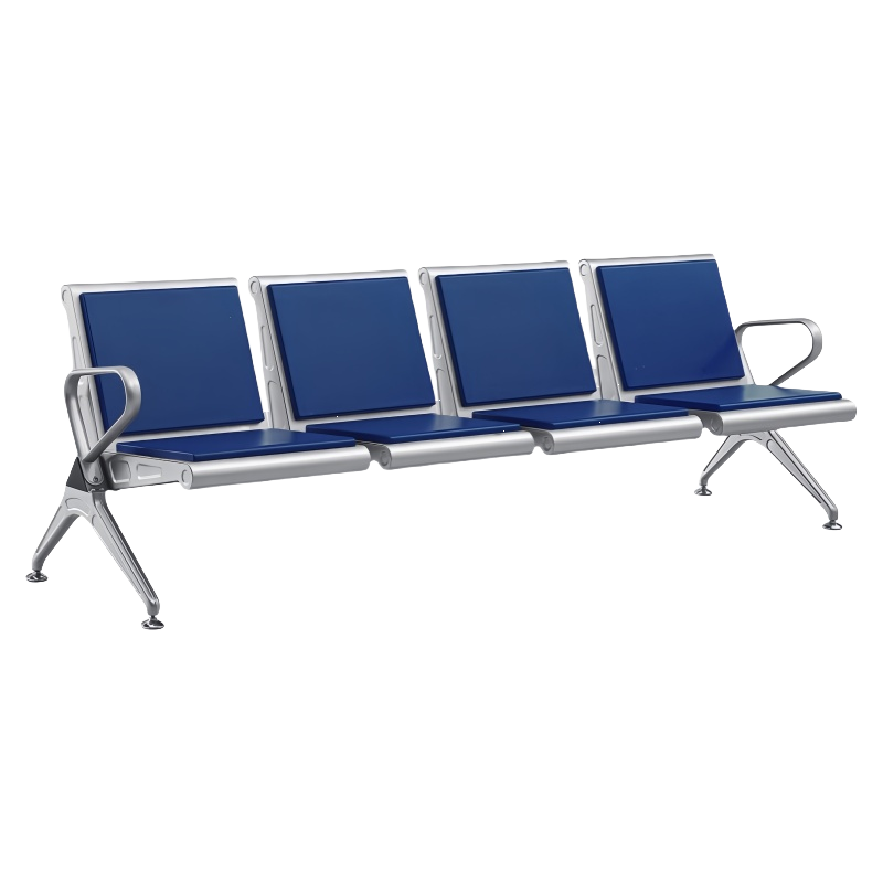 珂洋 不锈钢等候椅 四人位加垫 张高清大图