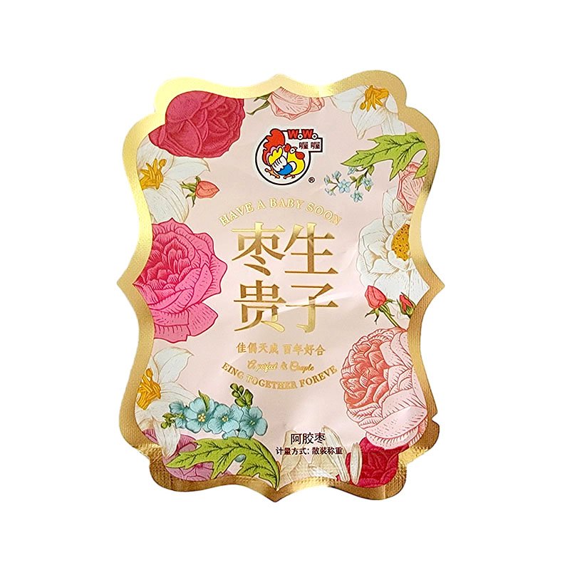 喔喔阿胶枣百年好合枣生贵子喜字双枣散装250g婚庆结婚喜糖伴手礼高清大图