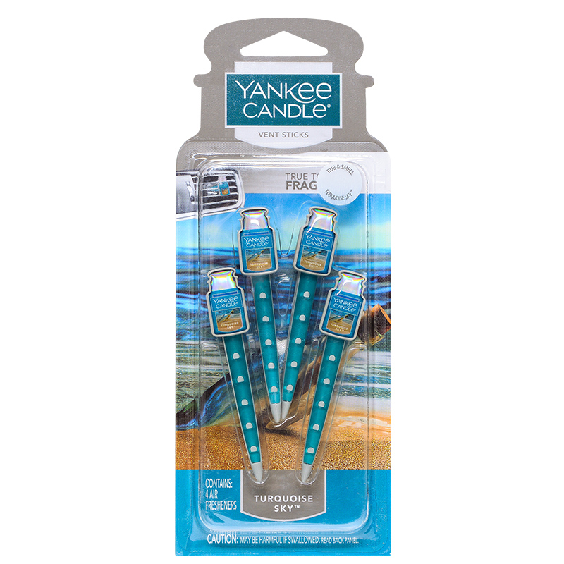 YankeeCandle扬基美国进口汽车香水 车载车用出风口香水 汽车用品摆件芳香夹 蔚蓝天空
