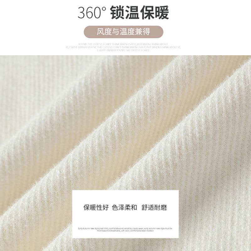 啄木鸟春秋冬季新款圆领套头毛衣男士加绒加厚保暖针织衫卫生衣衣服图片