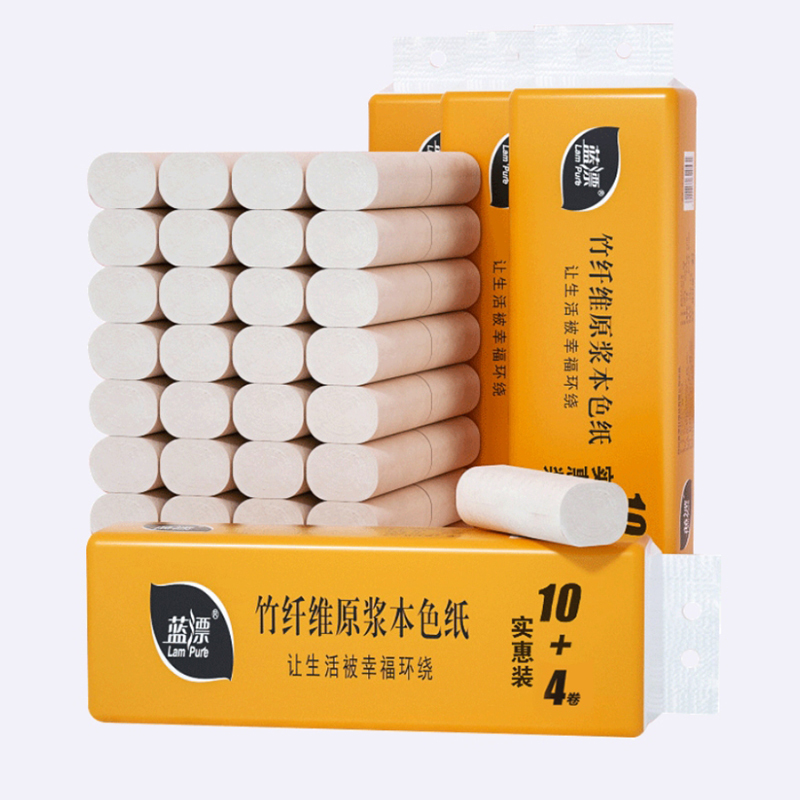 蓝漂本色570G扁卷纸14卷装*1提