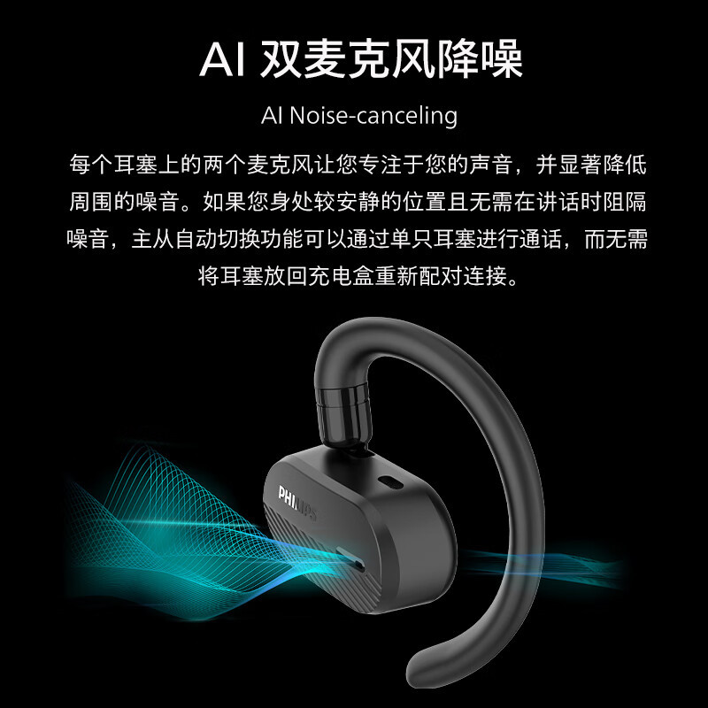 飞利浦 气传导耳机TAA6708高清大图