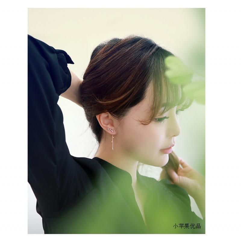 申敏儿同款925纯银耳针气质流苏耳环长款耳钉女日韩国耳夹防过敏送女朋友老婆生日礼物送女朋友七夕情人节礼物