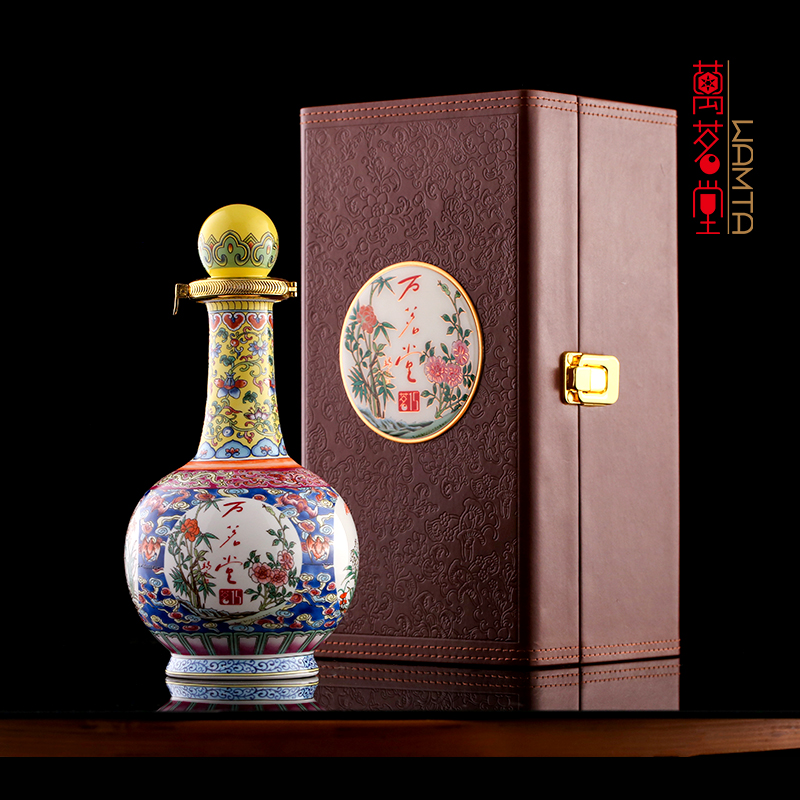 53度万茗堂 •茗15 酱香型高端文创白酒500ml*4/礼盒装