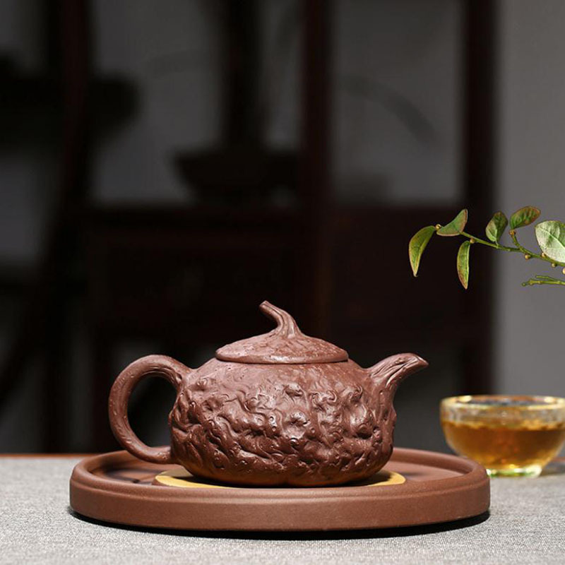 功夫道宜兴紫砂壶原矿紫泥手工名家茶壶钱陶峰大容量泡茶壶供春壶