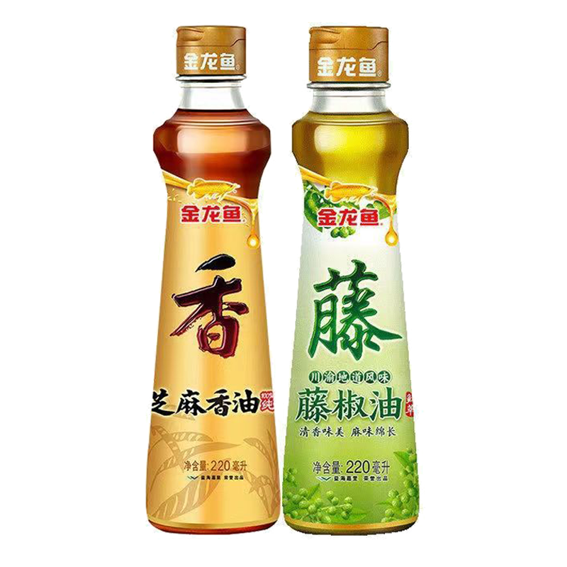 金龙鱼纯芝麻香油220ml+藤椒油220ml 芝麻油