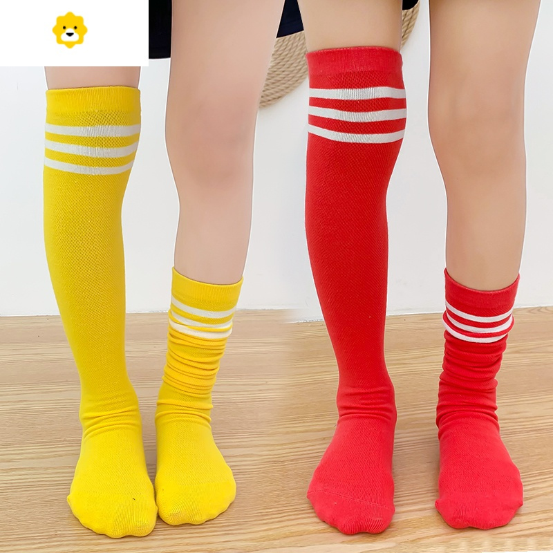喻娄儿童长筒袜夏季过膝腿袜男女童中筒高筒袜子薄款足球长袜子防蚊袜